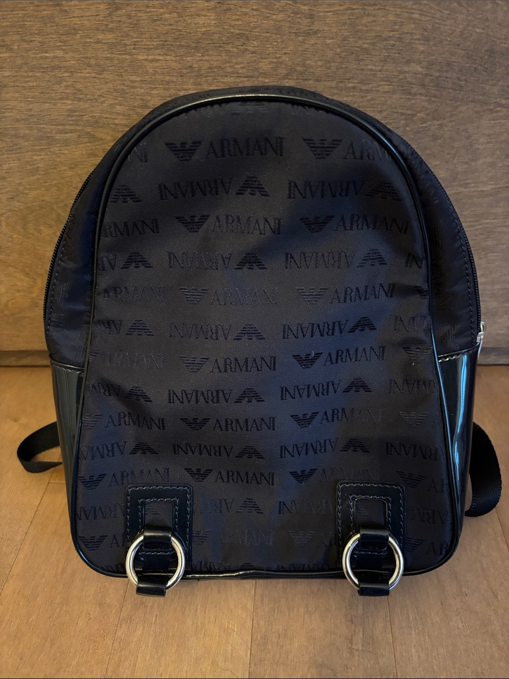 Armani Junior Black Backpack